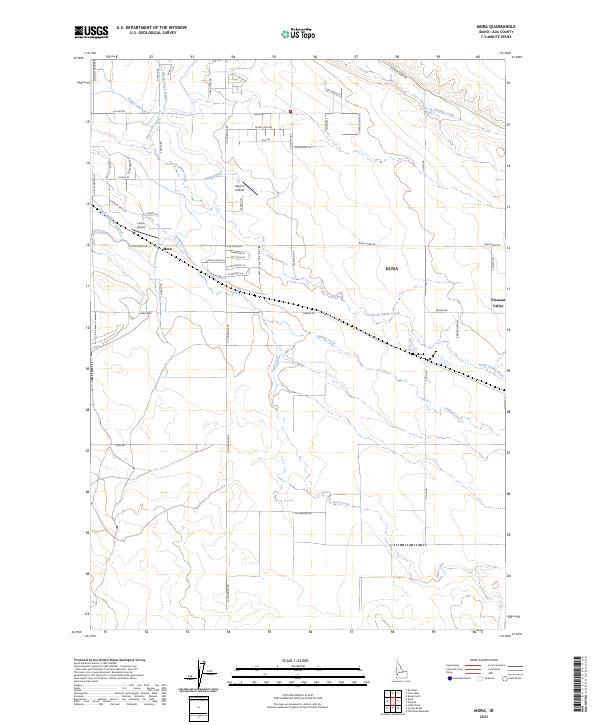 US Topo 7.5-minute map for Mora ID
