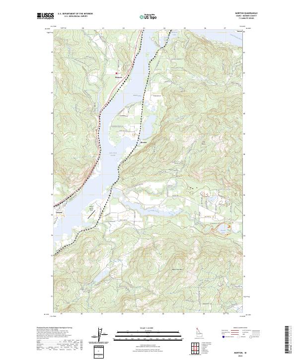US Topo 7.5-minute map for Morton ID