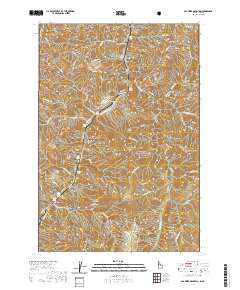 USGS US Topo 7.5-minute map for Old Timer Mountain IDOR 2020