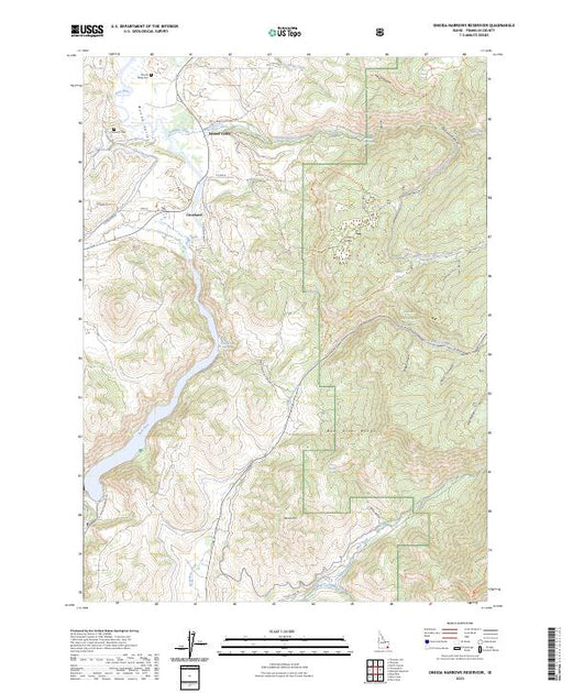 Oneida Florida Map US Topo 7.5-minute map for Oneida Narrows Reservoir ID – American Map Store