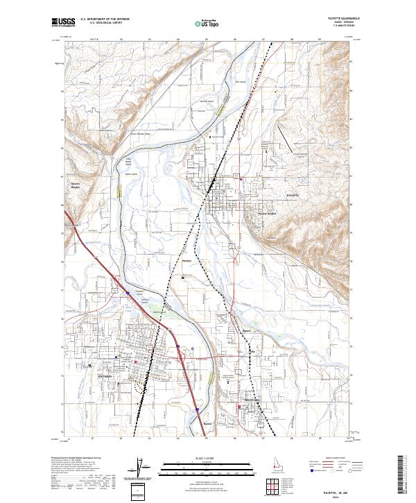 US Topo 7.5-minute map for Payette IDOR