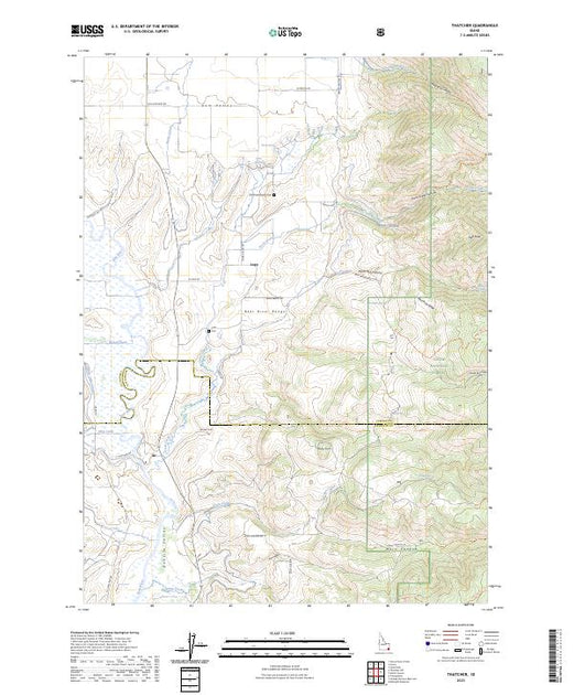 US Topo 7.5minute map for Thatcher ID American Map Store