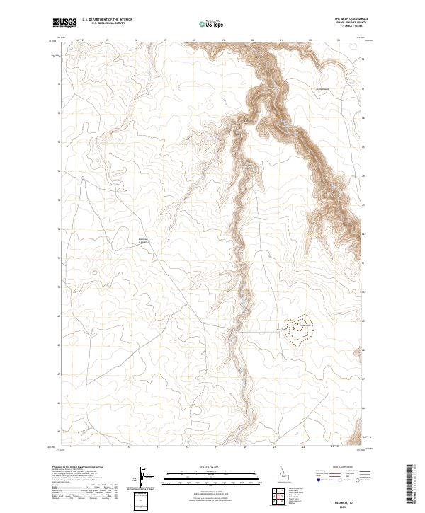 File:map Arch US Topo 7.5-minute map for The Arch ID – American Map Store