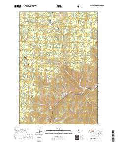 USGS US Topo 7.5-minute map for Whitewater Ranch ID 2020