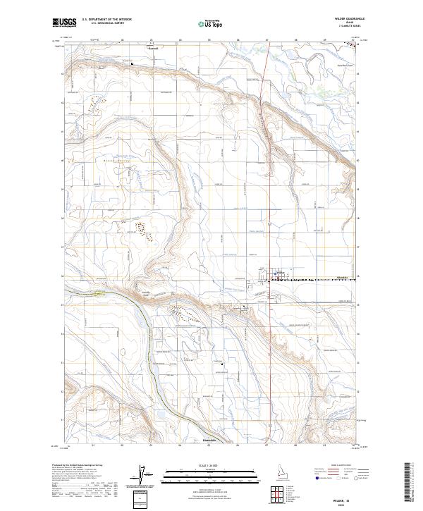 US Topo 7.5-minute map for Wilder ID