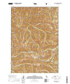 USGS US Topo 7.5-minute map for Wolf Fang Peak ID 2020