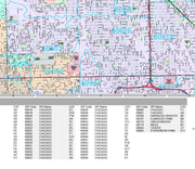 Premium Style Wall Map of Chicago, IL by Market Maps