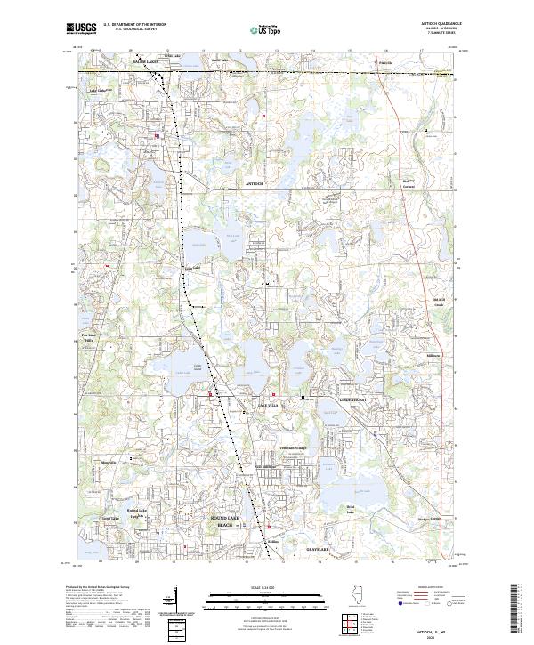 US Topo 7.5-minute map for Antioch ILWI