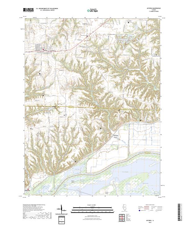 US Topo 7.5-minute map for Astoria IL