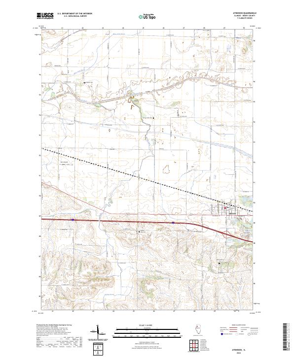 US Topo 7.5-minute map for Atkinson IL