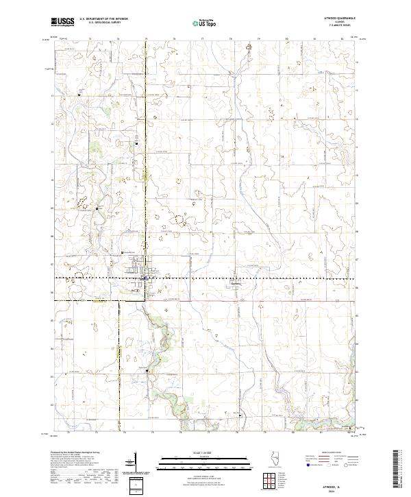 US Topo 7.5-minute map for Atwood IL