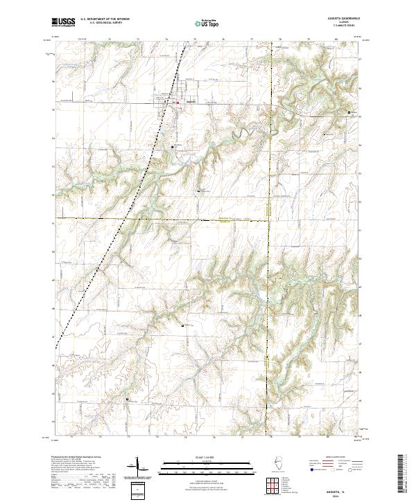 US Topo 7.5-minute map for Augusta IL