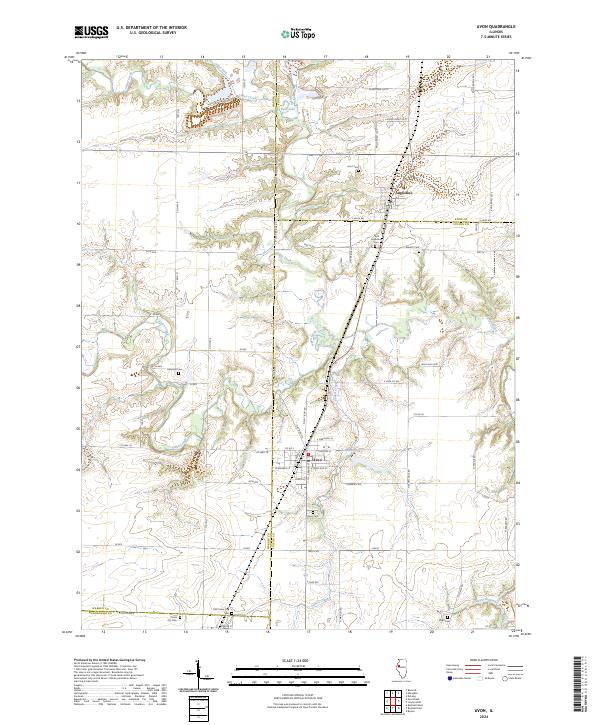 US Topo 7.5-minute map for Avon IL