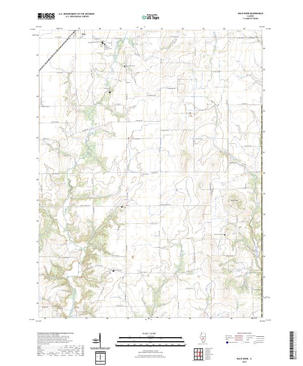 US Topo 7.5-minute map for Bald Knob IL