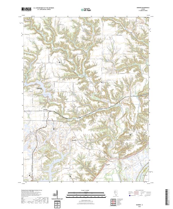 US Topo 7.5-minute map for Banner IL
