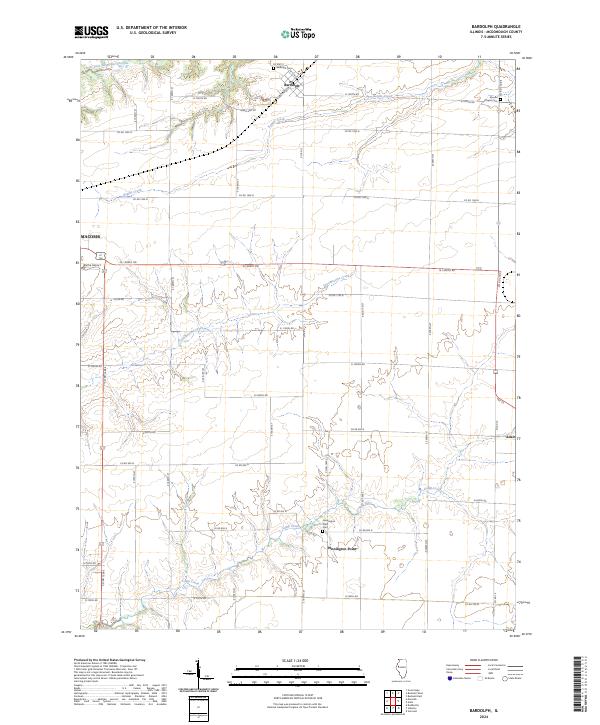 US Topo 7.5-minute map for Bardolph IL