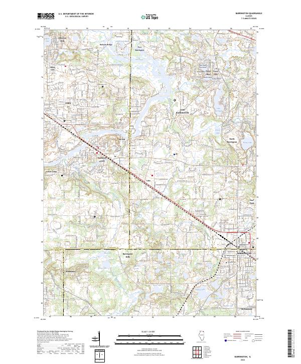US Topo 7.5-minute map for Barrington IL
