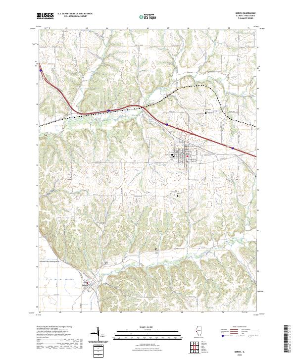 US Topo 7.5-minute map for Barry IL