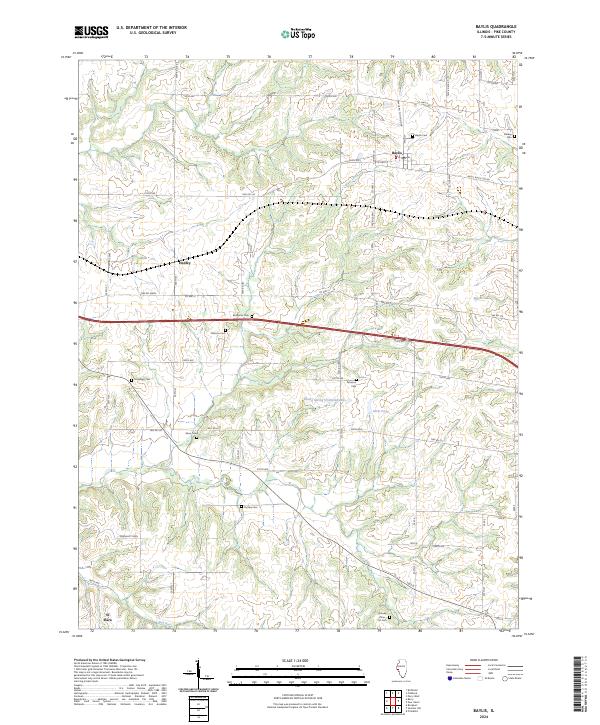 US Topo 7.5-minute map for Baylis IL