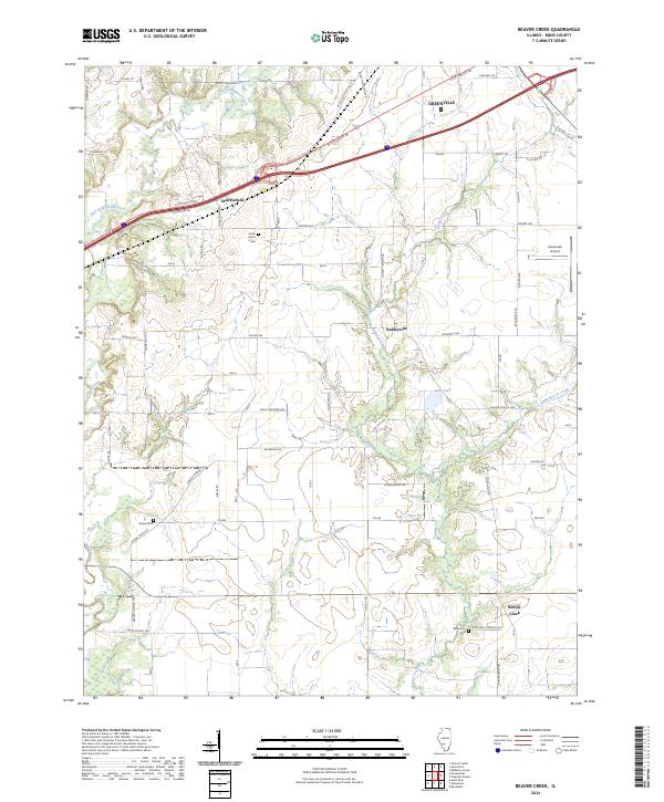 US Topo 7.5-minute map for Beaver Creek IL