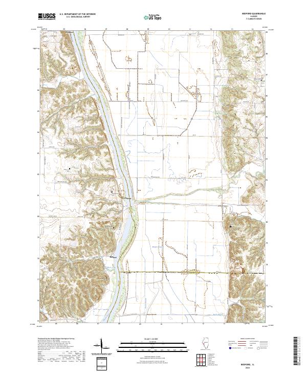 US Topo 7.5-minute map for Bedford IL