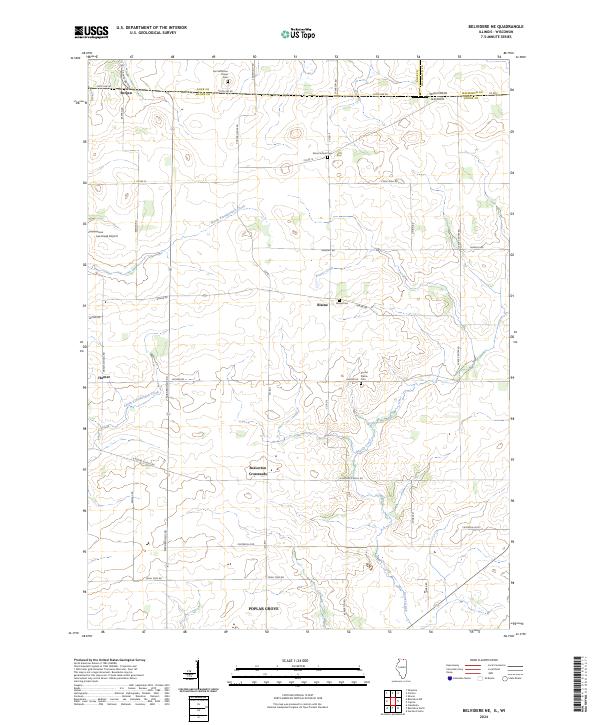US Topo 7.5-minute map for Belvidere NE ILWI