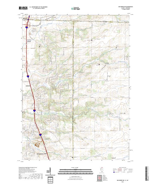 US Topo 7.5-minute map for Belvidere NW ILWI