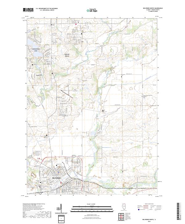 US Topo 7.5-minute map for Belvidere North IL