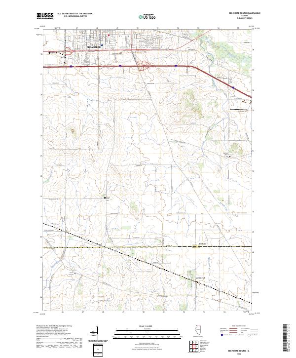 US Topo 7.5-minute map for Belvidere South IL