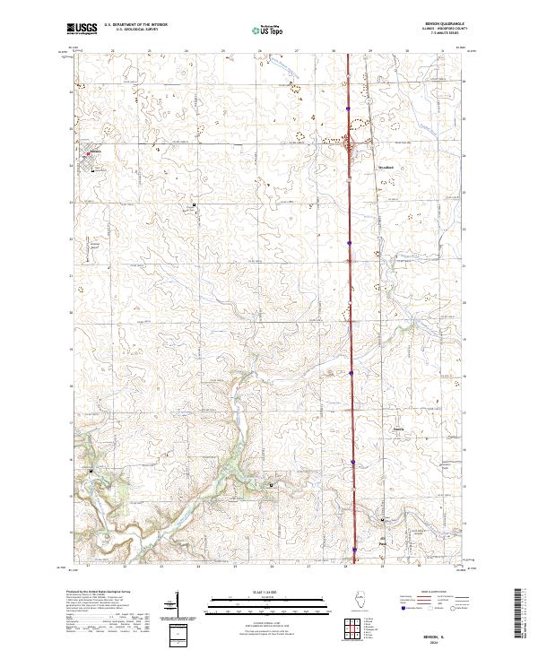 US Topo 7.5-minute map for Benson IL