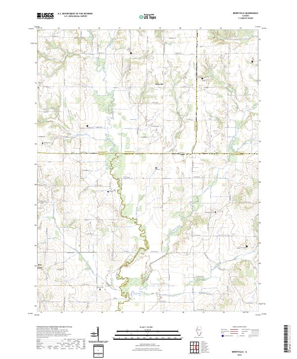 US Topo 7.5-minute map for Berryville IL