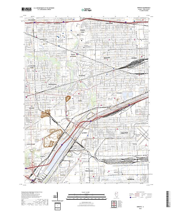 US Topo 7.5-minute map for Berwyn IL