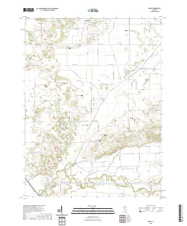 US Topo 7.5-minute map for Biggs IL