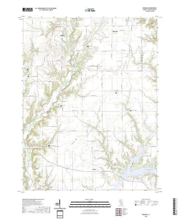 US Topo 7.5-minute map for Bingham IL