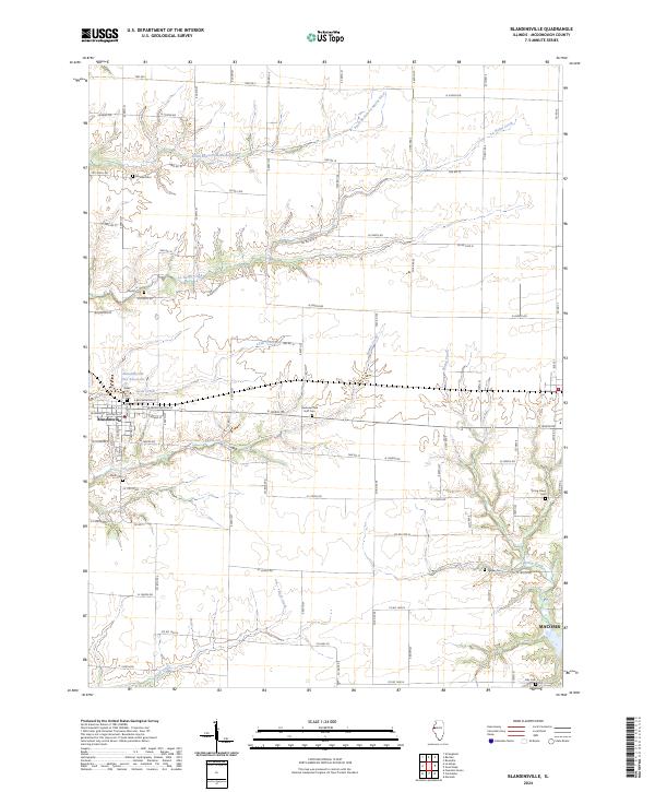 US Topo 7.5-minute map for Blandinsville IL