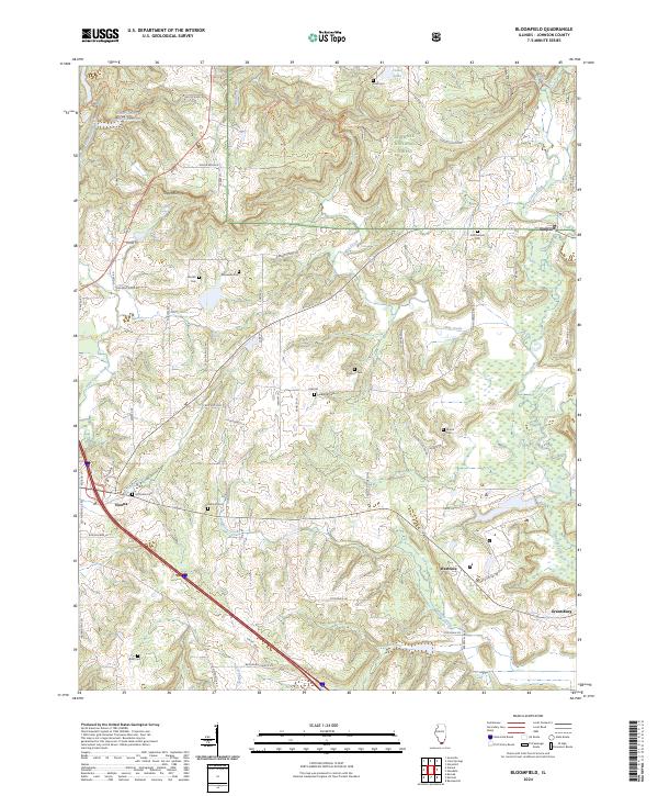 US Topo 7.5-minute map for Bloomfield IL