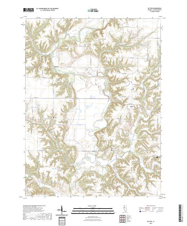 US Topo 7.5-minute map for Blyton IL