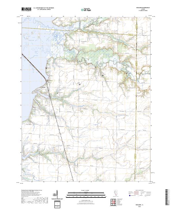 US Topo 7.5-minute map for Boulder IL