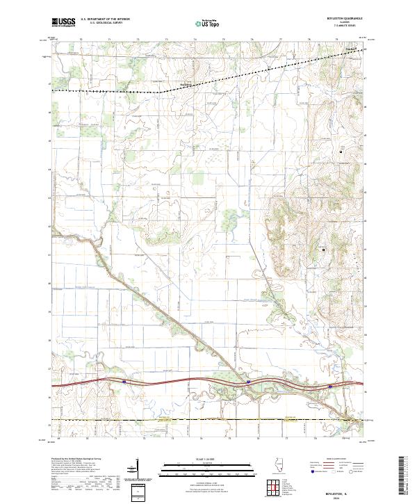 US Topo 7.5-minute map for Boyleston IL