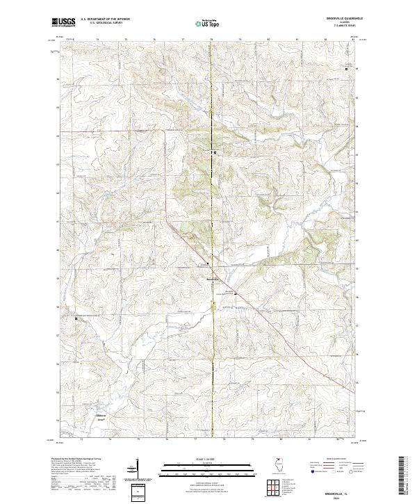 US Topo 7.5-minute map for Brookville IL