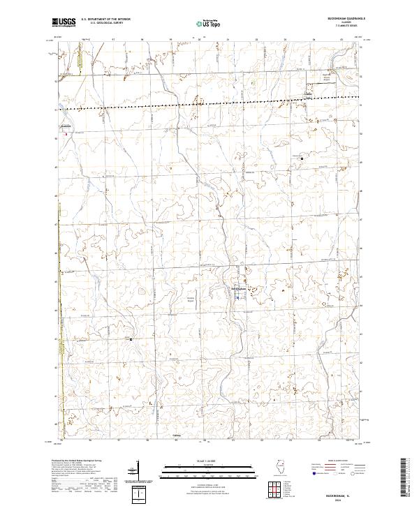 US Topo 7.5-minute map for Buckingham IL