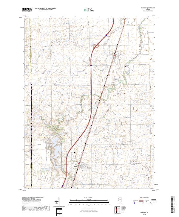 US Topo 7.5-minute map for Buckley IL