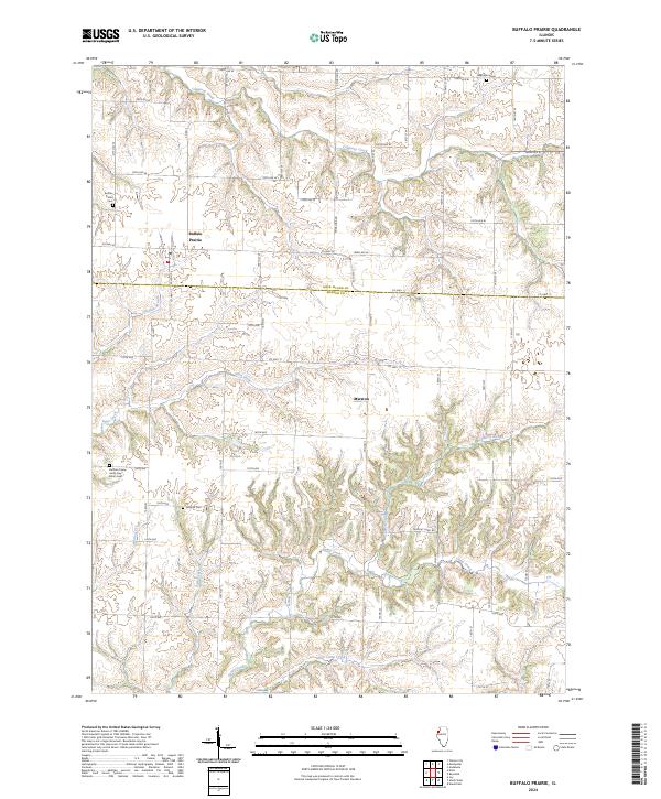 US Topo 7.5-minute map for Buffalo Prairie IL