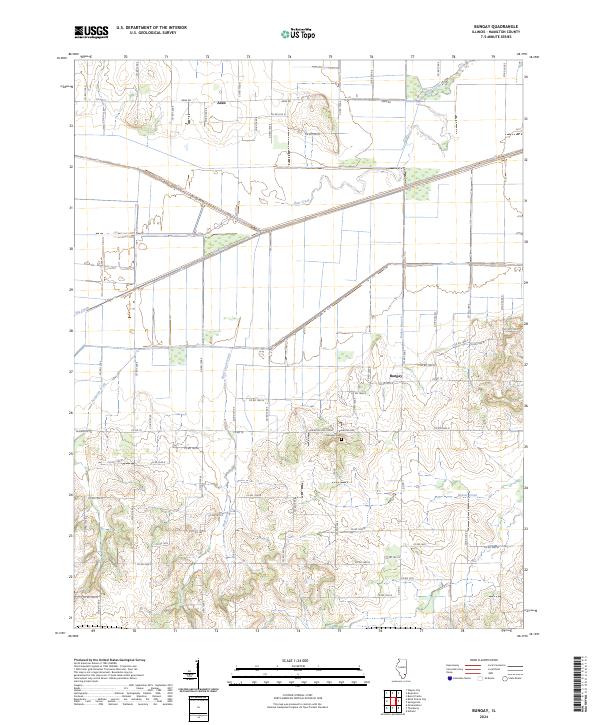 US Topo 7.5-minute map for Bungay IL