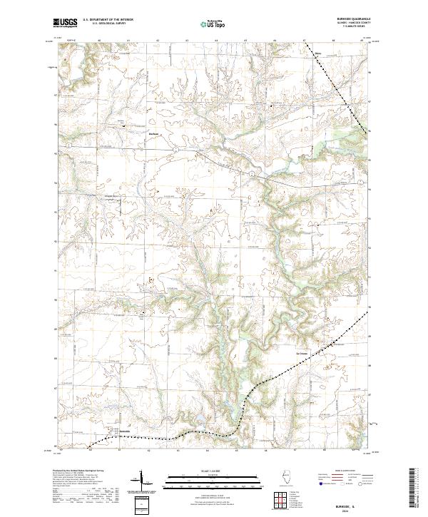 US Topo 7.5-minute map for Burnside IL