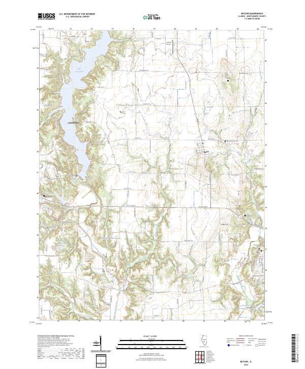 US Topo 7.5-minute map for Butler IL