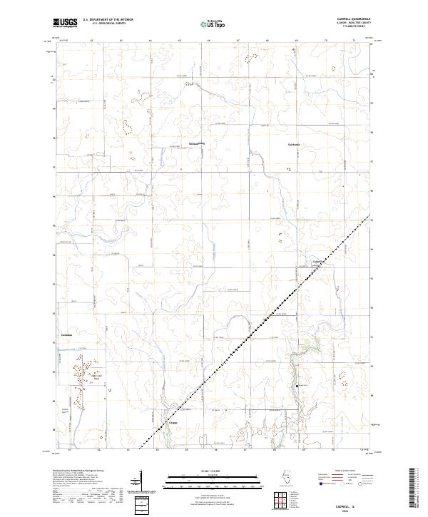 US Topo 7.5-minute map for Cadwell IL