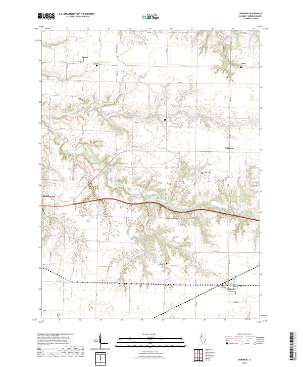 US Topo 7.5-minute map for Cameron IL