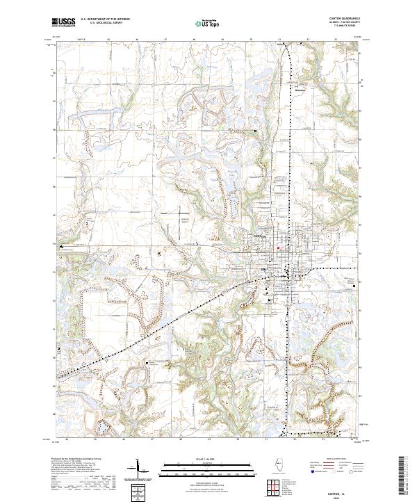US Topo 7.5-minute map for Canton IL