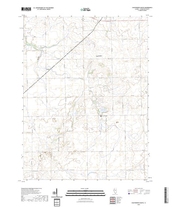 US Topo 7.5-minute map for Chatsworth South IL
